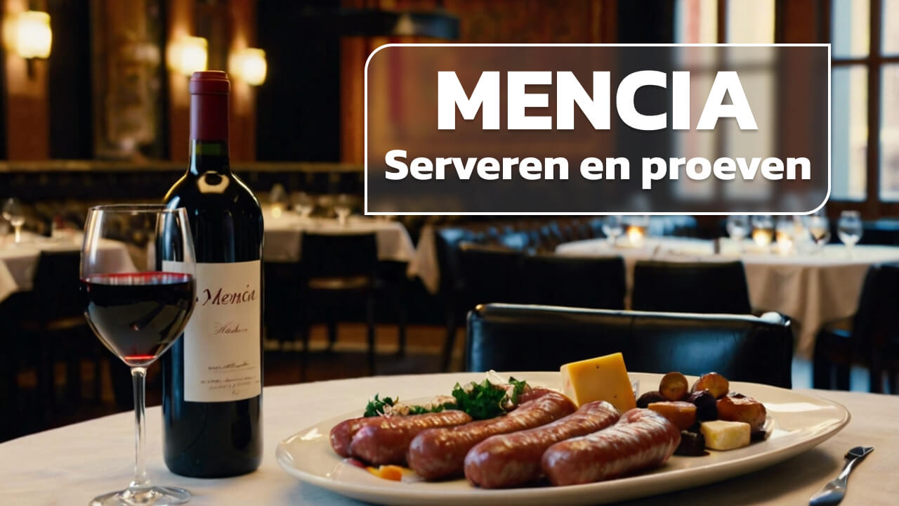 Mencia serveren en proeven