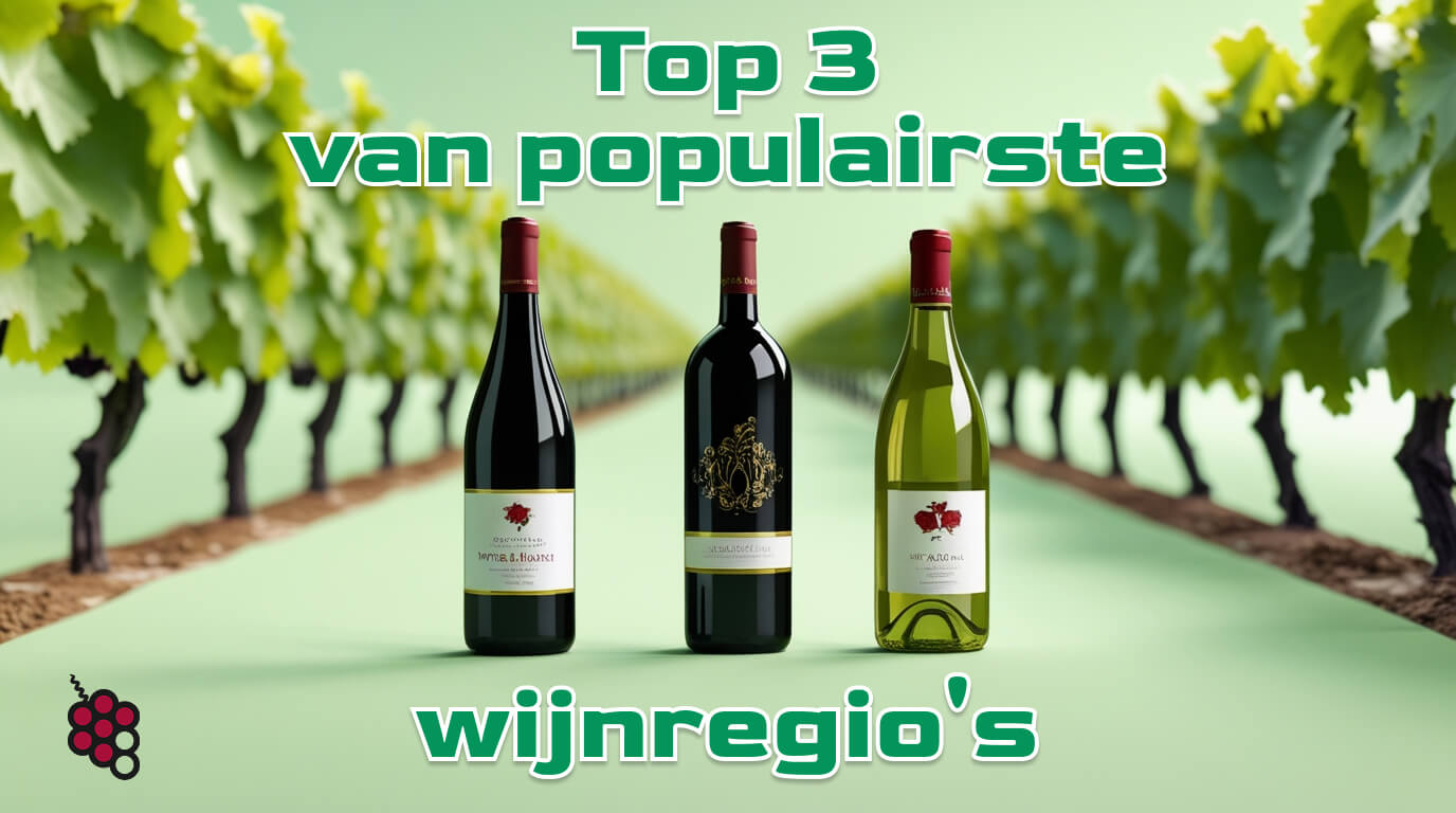 Top 3 van populairste wijnregio's te houden